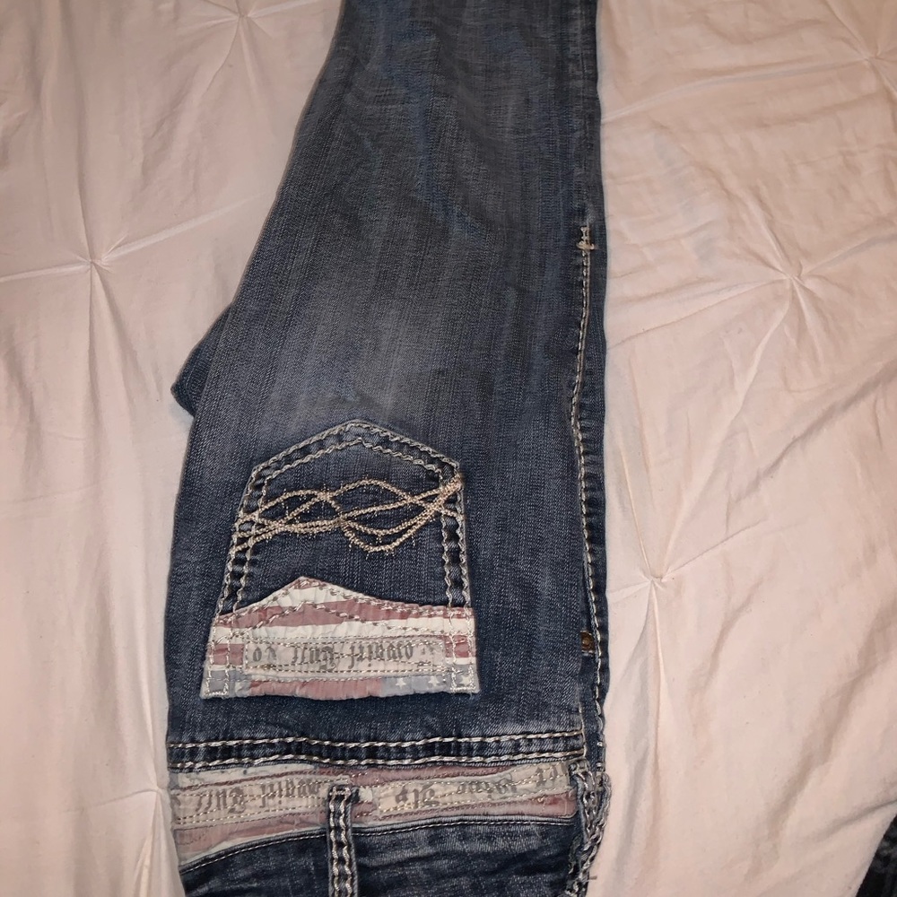 Cowgirl Tuff American Flag Bootcut Jeans